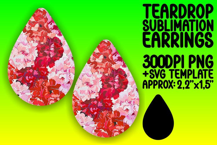 Blossom Pattern Dangle Earrings