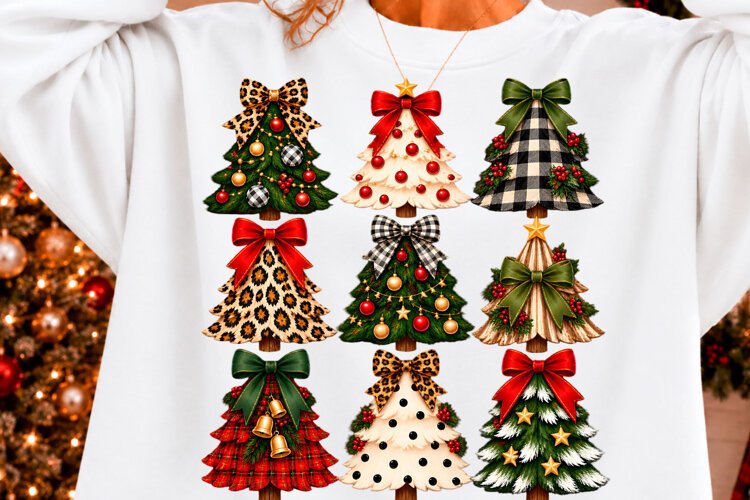 Christmas Tree Bow Collection Design example image 1