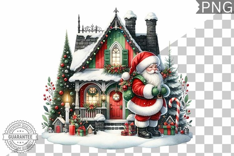 Christmas Santa Sublimation - Clipart PNG Design