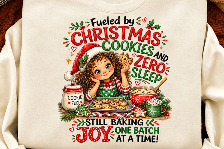 Funny Christmas Cookies Baking Quote Sublimation PNG