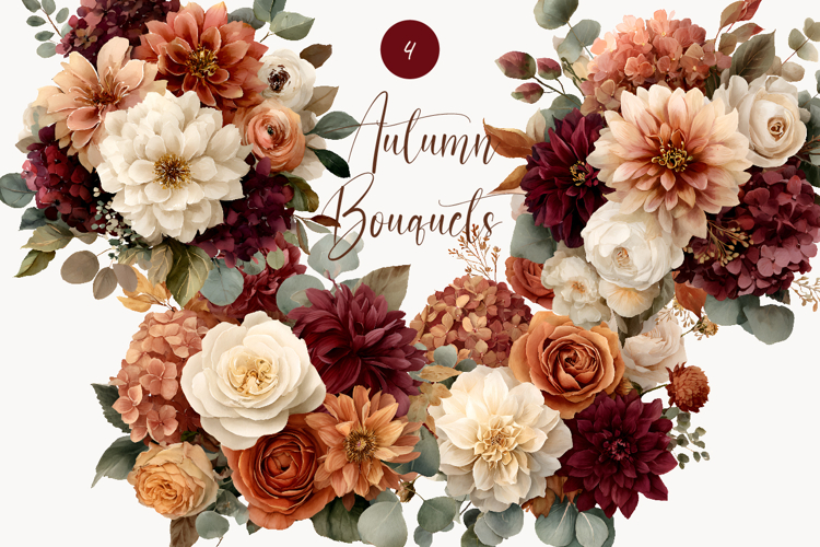 Fall Flowers Clipart