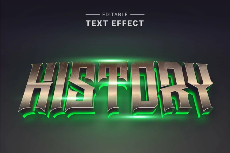 Editable Text Effect for Illustrator. Vector Graphic styles