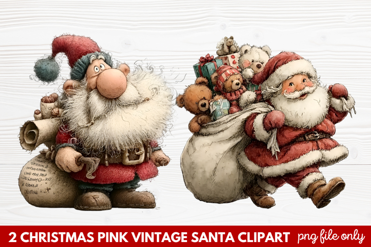 Cute Santa Clipart Image 6