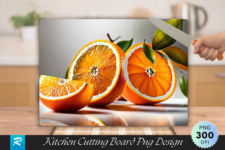 Valencia Cutting Board Sublimation Design
