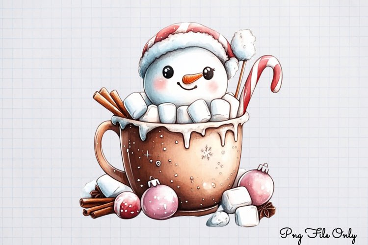 Christmas Cute-Snowman Clipart PNG