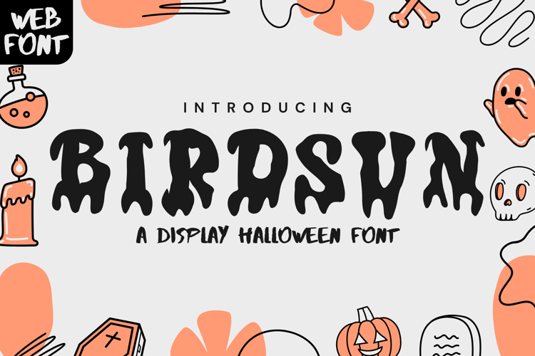 Birdsun Halloween - Spooky Fun Display Font