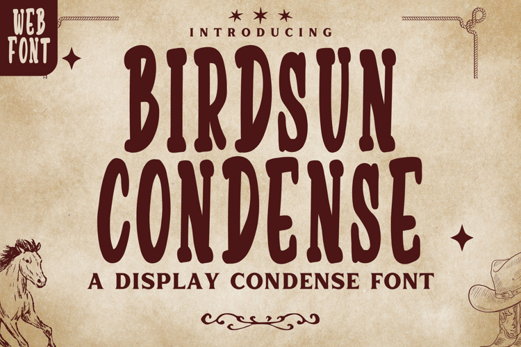 Birdsun Condense - Elegant Condensed Display Font