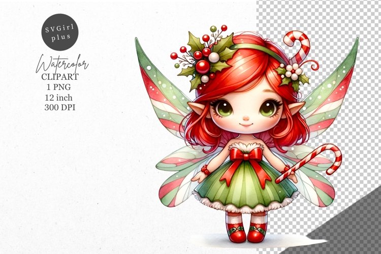 Christmas clipart, Fairy clipart, Winter clipart