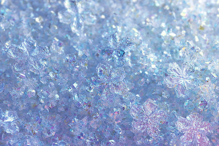 Icy Blue Pink Snowflake Glitter Texture - Winter Backdrop
