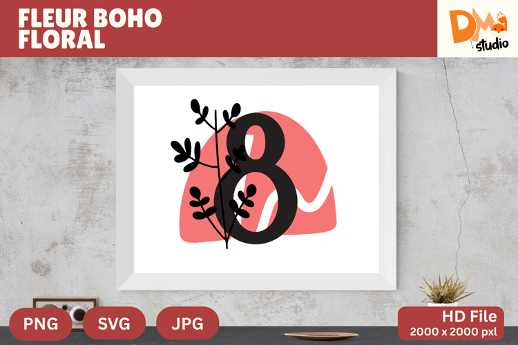 Boho Floral Svg Image 2