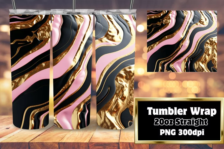 Glittering Marble Spectacle Tumbler 20oz