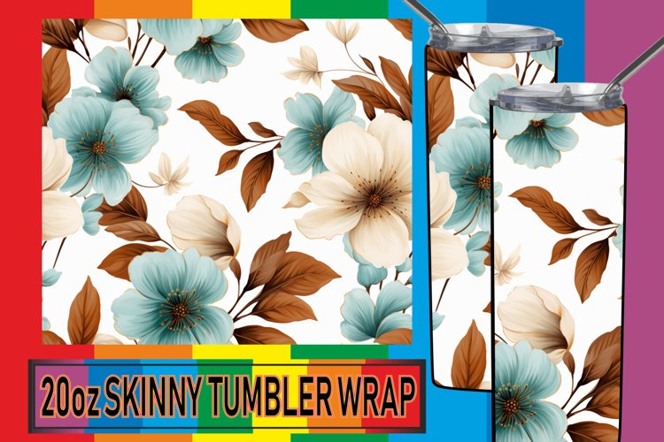 Blooms in Pastels: Sublimation Tumbler Art