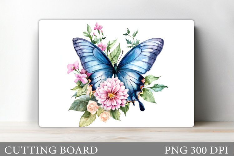 Butterfly Cutting Board Design. Butterfly Sublimation example image 1