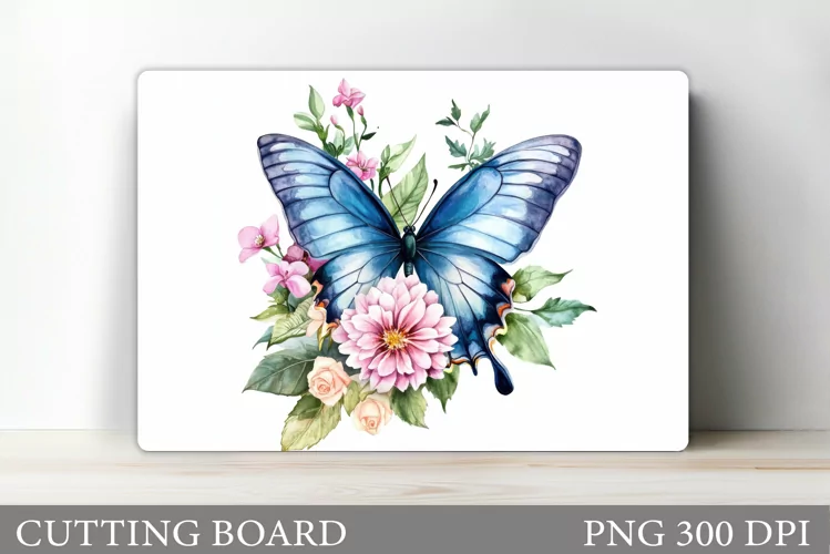 Butterfly Cutting Board Design. Butterfly Sublimation