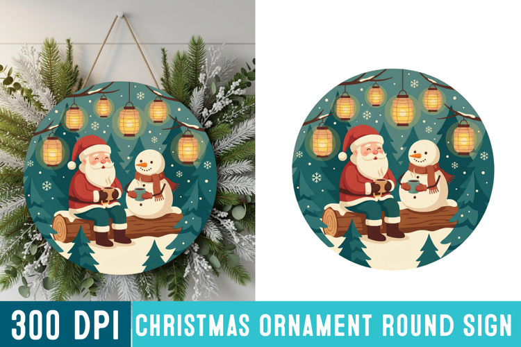 Round Christmas Svg Image 17
