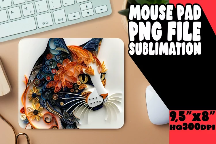 Feline Delight 3D Mouse Pad - Cat Lover