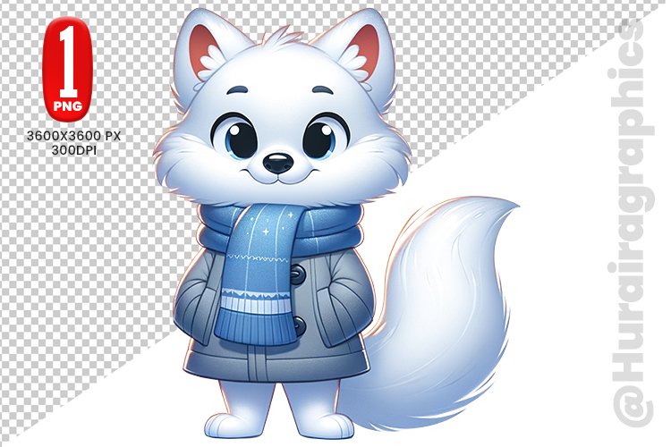Cute Fox Clipart Image 14