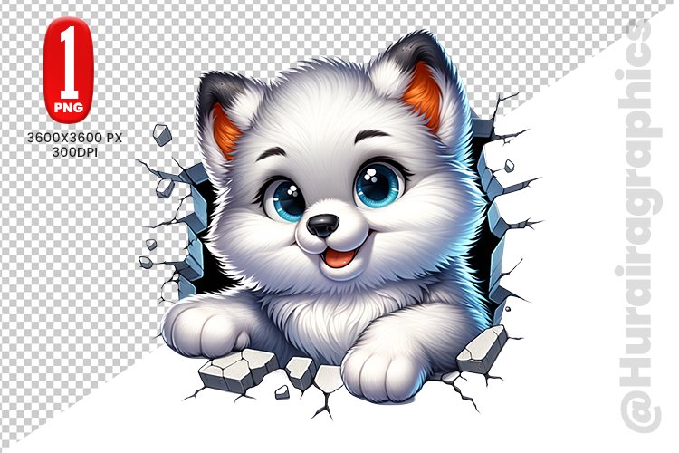Cute Fox Clipart - PNG File