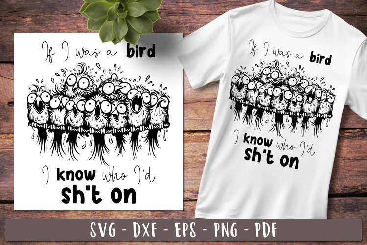 If I was a bird I know who I'd shit on Said Sarcastic saying