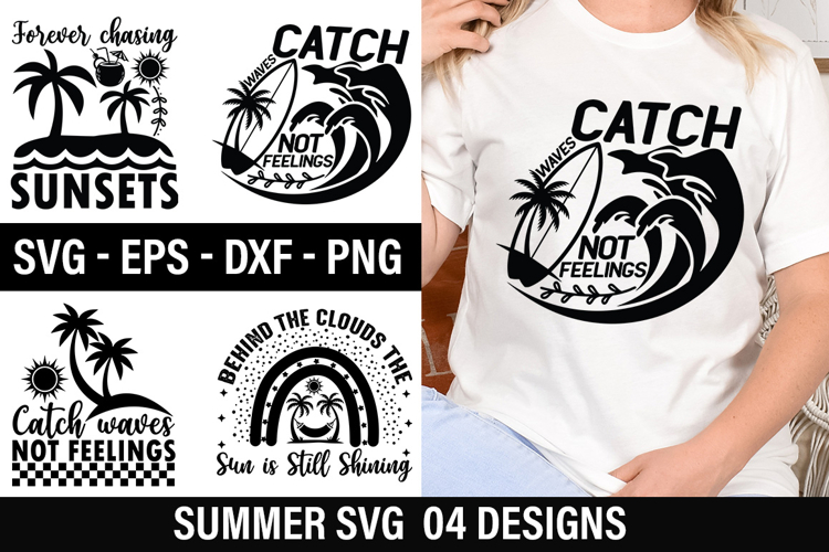 Summer SVG Design - Behind the Clouds the Sun is Still Shini