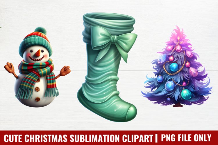Cute Christmas Sublimation Clipart