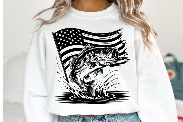 USA Fishing Svg Design | Svg Cut Files | Shirt Svg