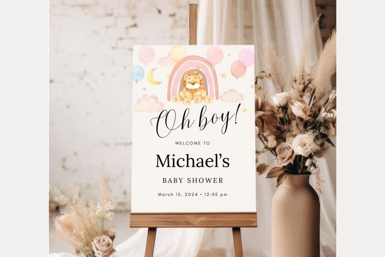 Baby Shower Welcome Template 59