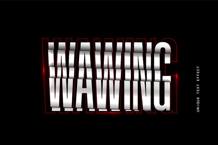 Editable Text Effect for Illustrator. Vector Graphic styles example image 1