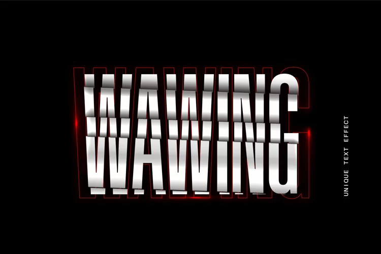 Editable Text Effect for Illustrator. Vector Graphic styles