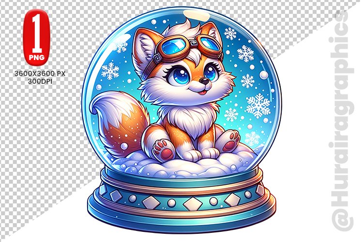 Cute Fox Clipart Image 9