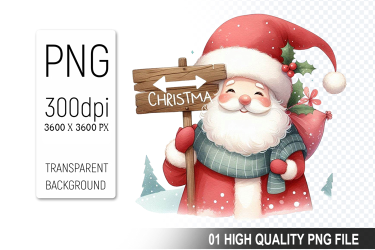 Cute Santa Clipart Image 3