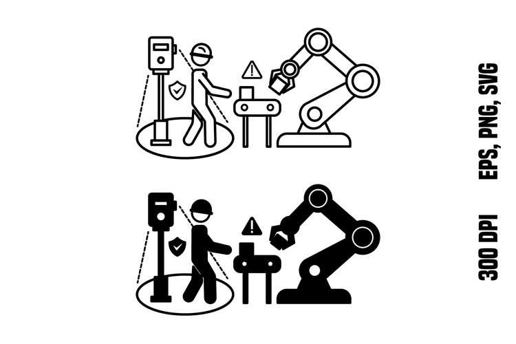 Smart Safety Sensor Icons