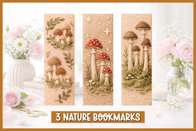 Embroidery Mushroom Image 22