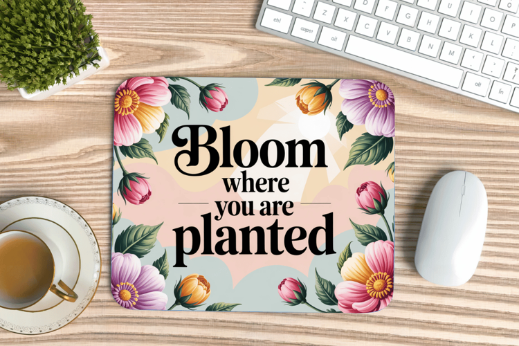 Inspirational Quotes Mouse Pad, Motivational PNG Sublimation
