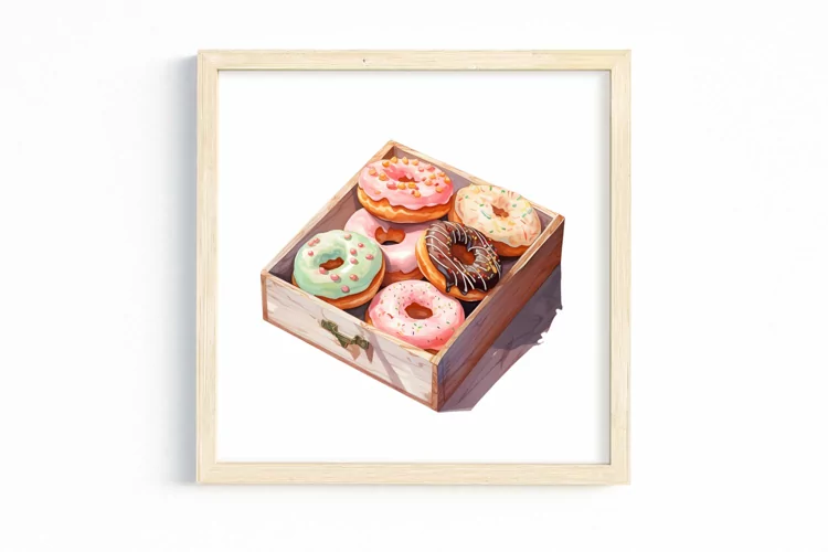 Cottagecore Sweet Dessert Sublimation, Watercolor Clipart