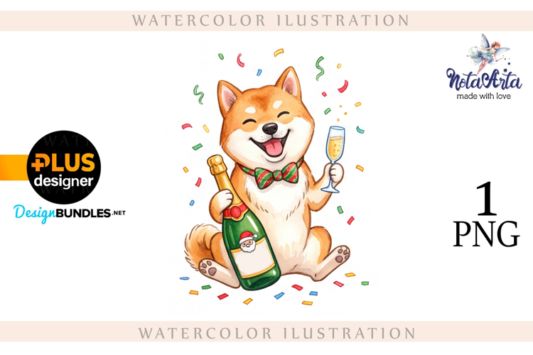 Merry Christmas with a Joyful Shiba Inu!