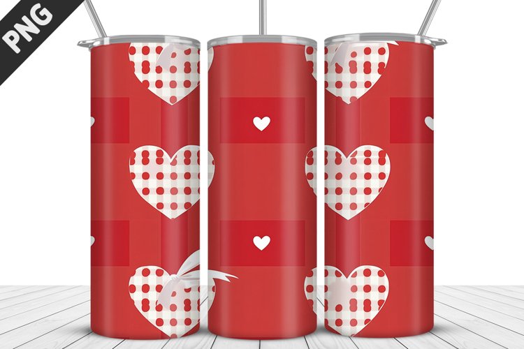Lovely Hearts Tumbler Design | Valentines Day Tumbler Wrap