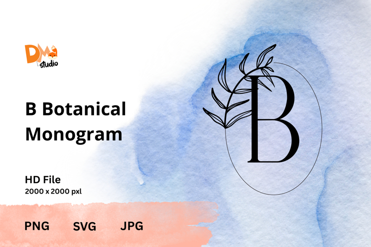 Botanical Monogram - Floral Letter Set for Elegant Designs