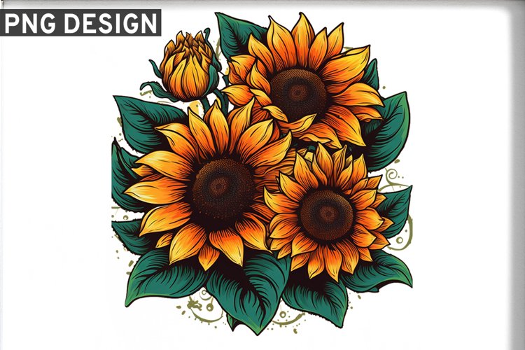 Sunflower Sublimation PNG Design - Sublimation Design