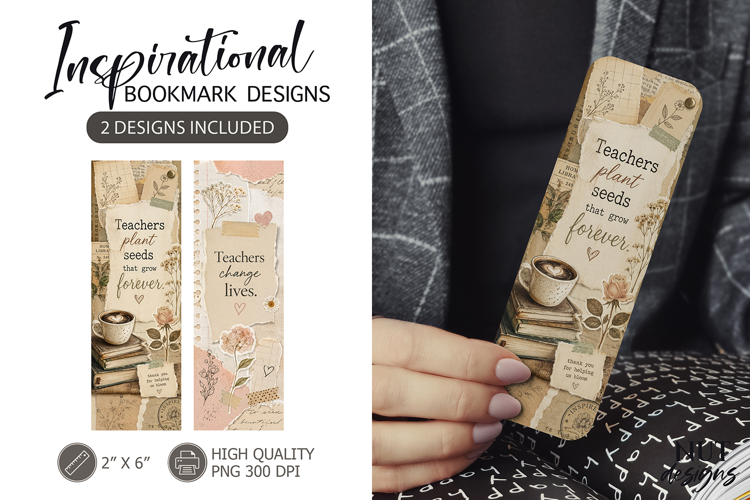 Teacher's gift Bookmark Collage School bookmarks