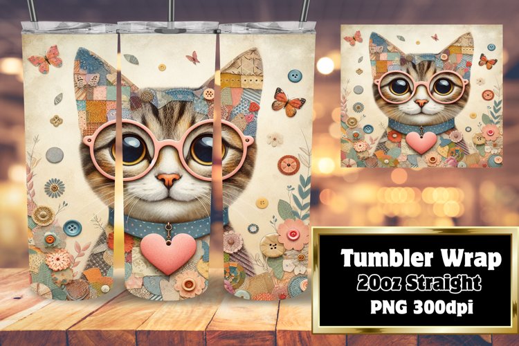 Journal Junk Style Tumbler Wrap