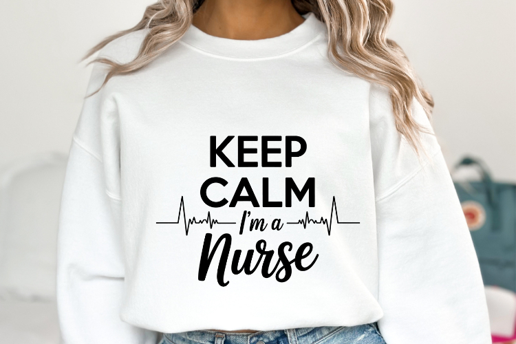Keep Calm Im a Nurse svg | Svg Cut Files | Shirt Svg