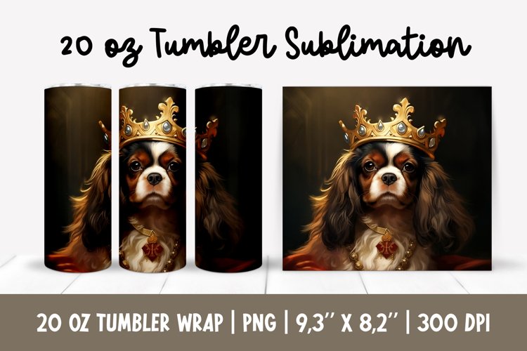 Cavalier King Charles Spaniel Tumbler Wrap Sublimation