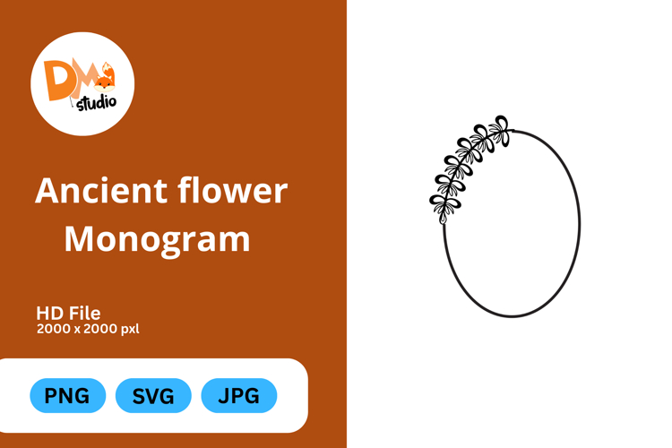Flower Clipart Outline Image 23