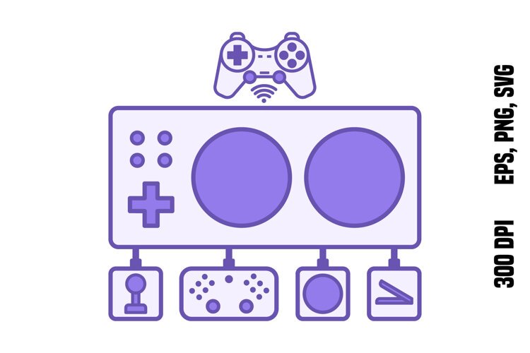 Purple Adaptive Gaming Controller Icon example image 1