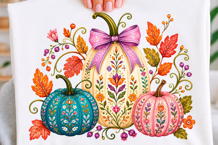 Pumpkin Dot Art Image 12