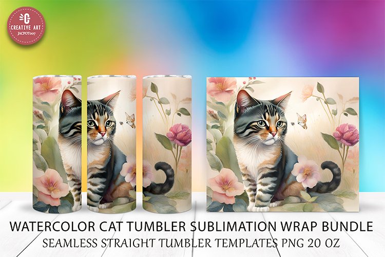 Cat Watercolor Image 14