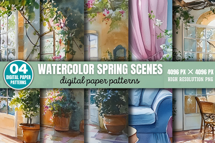 Spring Watercolor Clipart Image 3