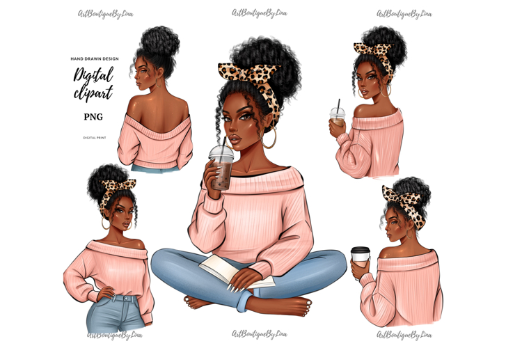 Black Girl Afro Png Image 12