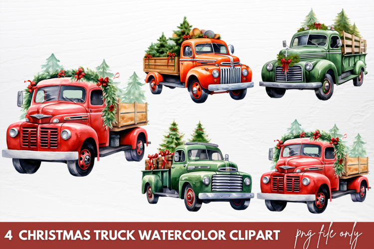 Christmas Watercolor Clipart Image 7
